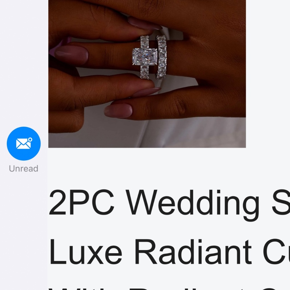 Engagement and wedding set